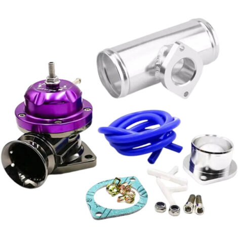Soupape de décharge turbo en aluminium usiné, bride de tuyau de 2,5 pouces, type RS universel SDDBOVGRSBL FPG250 (violet)