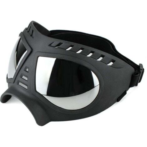 Lunettes de protection pour chiens moyennes à grandes lunettes de soleil UV pour chiens coupe-vent et neige à monture souple pour la Protection des yeux des chiens à long museau