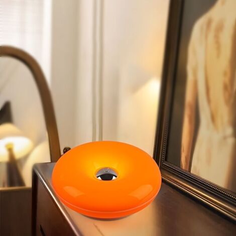 LED lampe de bureau créative, Design moderne Donut Touch Control Light avec luminosité réglable et température de couleur, USB pour la chambre à coucher, Décoration de table d'étude