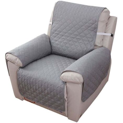 Housse Fauteuil Relax 1 Place, Housse de Canapé Protecteur Inclinable Imperméable pour Chambre （Gris 55×200）