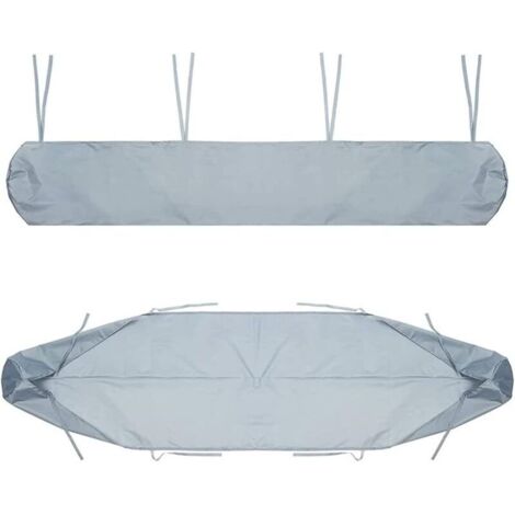 Housse de Auvent Jardin Protection, BâChe Sac de Rangement 210D Oxford Contre Les UV Anti-poussière étanche Contre la Neige et la Pluie en Hiver, pour Canopy Shelter De Terrasse Meubles (Gris, 3.5M)