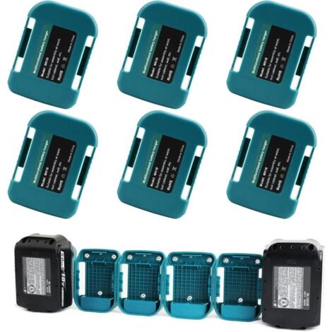 6 Packs de Supports de Porte-Batterie, Support de Porte-Batterie Compatible avec la Batterie de l'outil au Lithium-ION Makita 18v BL1860 BL1850 BL1840 BL1830 BL1820 BL1815N