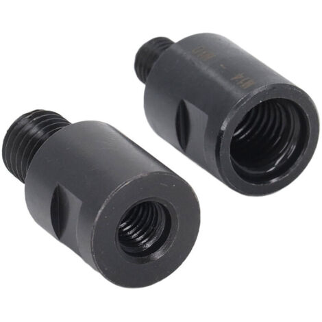 2PCS Adaptateur M10 Filetage Mâle à M14 Femelle pour Meuleuse Adaptateur Meuleuse d'angle Polisseuse Filetage Adaptateur de Foret de Base Convertisseur de Tige D'extension M14 à M10