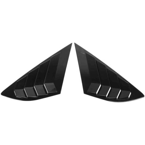 2 pièces de grilles d'aération latérales arrière noires brillantes en ABS, caches de remplacement pour Fusion Mondeo 2013-2018
