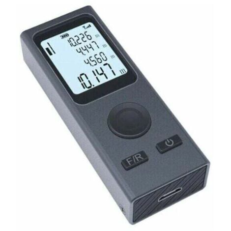 Télémètre laser numérique 30m – Rechargeable par Micro USB – Précision ±2mm – Pour mesures continues et volume