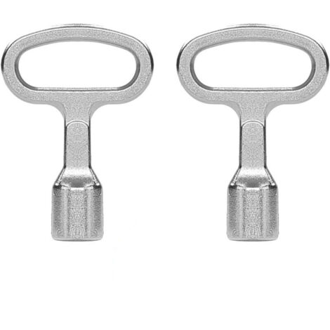2 Pièce Clé Triangulaire en Métal, Clés Triangulaires, pour Boîte Électrique Gaz Eau Compteur Électrique Boîte Armoire