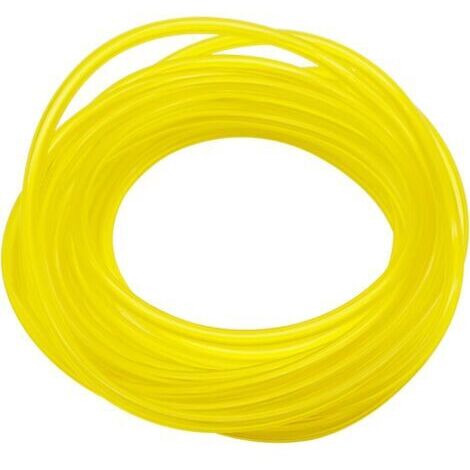 Tuyau Durite d'Essence（3mmx5mm,50Mètres）De Haute Qualité En PVC Jaune Transparent Durite Essence Debroussailleuse