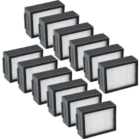 12-Pack Remplacement Filtres avec iRobot Roomba i & e i7 e5 e6 + J7 Pièces de Rechange pour Aspirateur Accessoires (1/5)