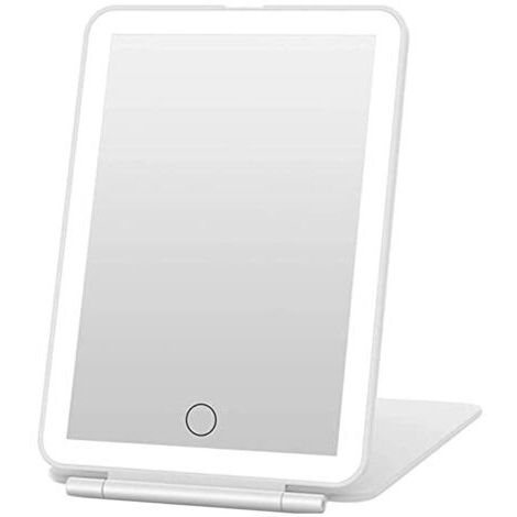Miroir de courtoisie avec LED et tactile, éclairage 3 couleurs, blanc (1/5)