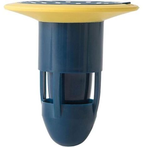 Siphon de Sol Filtre d'égout Bouchon d'égout connecteurs Anti-odeurs pour Le Drainage du Sol de la Douche pour Salle de Bain Pas de Filtre adapté aux fuites de Bain-Cuisine tuyaux (Bleu)