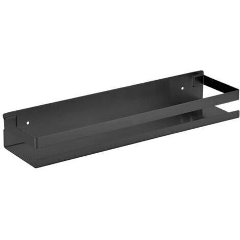 Étagère Murales 40CM Étagère Salle de Bain Douche Modernes Acier Inoxydable SUS304 Noir Mat, (1/5)