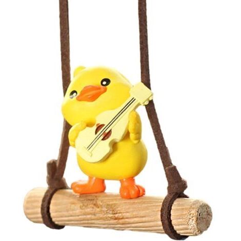 Décoration de rétroviseur de voiture – Canard balançant ornement pour rétroviseur de voiture Décorations de pendentif animal (1/5)