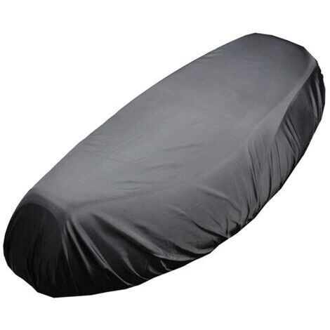 Housses de Siège pour Moto, Housses de Siège de Moto Universelles en Tissu Oxford Étanche Protection Solaire Extérieure Housse de Siège de Moto Protection de Siège Élastique,Noir XL