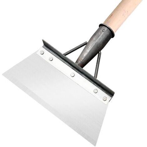 Pelle de nettoyage multifonctionnelle, pelle de jardinage en acier inoxydable, pelle de jardinage contre les mauvaises herbes et la mousse, pelle de grattoir de jardin d'aménagement paysager (30 cm)