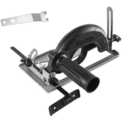 Support de rail de guidage pour meuleuse d'angle Ø 100/125 mm, cadre de protection pour coupe en fer, angle réglable 0-45°, profondeur de coupe 040 mm (diamètre 125 mm + guidage)