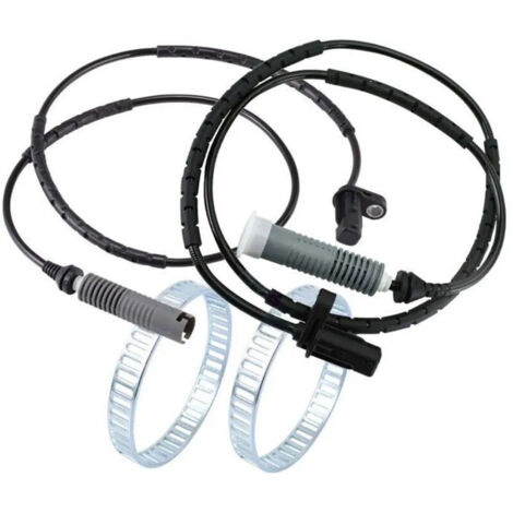 2x CAPTEUR ABS + 2x BAGUE ABS ARRIÈRE POUR BMW SÉRIE 1 E81 E87 SÉRIE 3 E90 E91 E92 320d DE