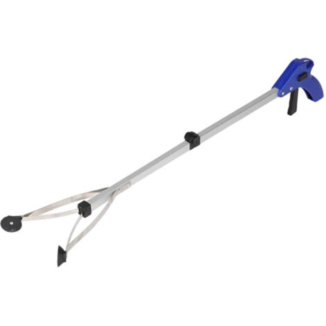 Ramasse-ordures, Outil D'attrape-poubelle Pliable Outil D'aide à L'atteinte de L'attrape-poubelle Pliable pour Extension de Bras de Ramasseur de Litière Feuilles de Jardin Ramassage(Poignée bleue)