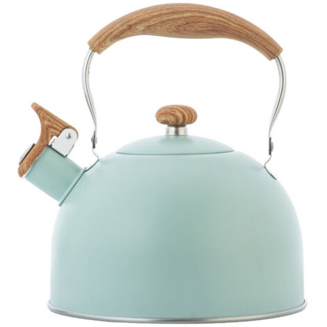 Bouilloire Sifflante, 2.5L Bouilloire Sifflante Induction Gaz Bouilloire En Acier Inoxydable Bouilloire Théière Sifflante Bouilloire A Sifflet Pour Induction Cuisinières Gaz, Faciles À (1/4)