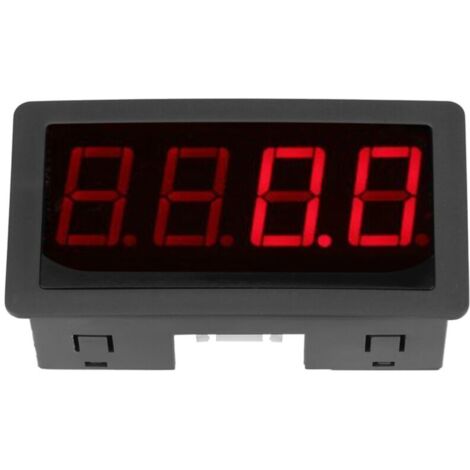 Tachymètre numérique à 4 LED pour tous les instruments numériques Rouge / Bleu Tachymètre universel à LED Tachymètre compte-tours + Détecteur de proximité à effet Hall Capteur NPN(rouge)