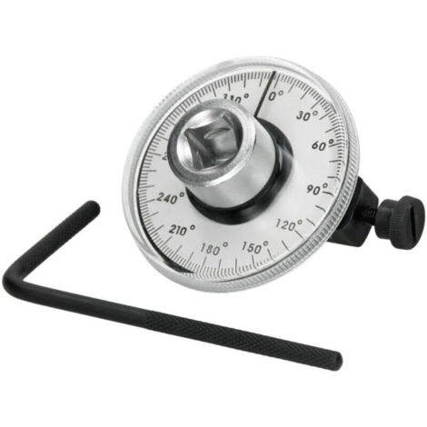 ECD Clé Dynamométrique de Torsion à Angle Goniomètre 1/2" Entraînement Indicateur de Couple Compteur Jauge Angulaire d’angle de Rotation Outil de Garage Voiture Mesurer Automatique Réglable