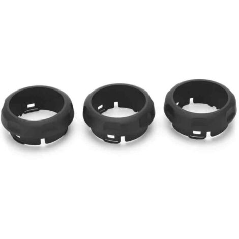 3pcs bouton de commutateur de climatisation couvre anneaux de remplacement pour Land Rover Discovery 4 / Sport