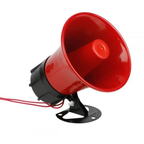 Avertisseur sonore pour sirène, 220V Haute Puissance 30W, 130 décibels, Propagation sur de Longues Distances, Facile à Utiliser, avec Support pour système d'alarme de sécurité Domestique (1/4)
