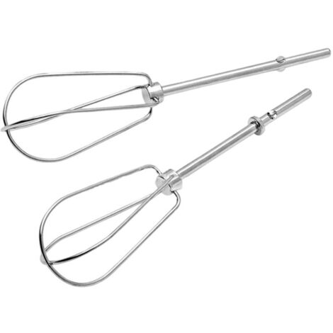 Lot de 2 Fouet de Rechange Batteur Electrique Cuisine, Fouet Mélangeur en Acier Inoxydable, 18.5 cm Fouet pour Batteur Électrique, Fouet de Cuisine pour Mélangeur à Main la Cuisson, le Mélan