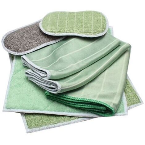 Lot de 6 Chiffons Bambou Microfibres - Nettoyer et lustrer Toutes Les Surfaces Lisses et fragiles - Vitre, carrosserie, vitrocéramique, Lunettes, écran