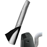Protection de tuyau de climatiseur, housse de protection de tuyau de climatiseur portable, isolation de housse de climatiseur, pour tuyau d'échappement de 5 à 6 pouces de diamètre