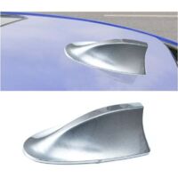 Décoration D'antenne de Toit D'aileron, Requins Voiture Couverture D'antenne D'aileron de Requin Antennes de Toit Automobile, pour La Plupart des Voitures, Améliorer Le Signal (Argent)