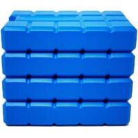 Pack de 4 Blocs de congélation (400ml)/ Packs de Glace pour glacières, Sacs isothermes - Technologie de Refroidissement avancée