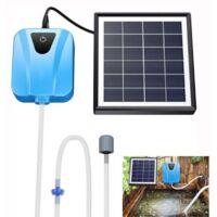 Pompe solaire pour bassin - Aérateur solaire pour bassin - Pompe à air + Pompe à oxygène - Pour bassin de jardin/aquarium