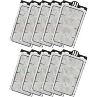 10 Pack Filter Replacement Plates, Turtle Tank Filter Sponges, Suitable for 3.5W 280L/H Low-Water Filter