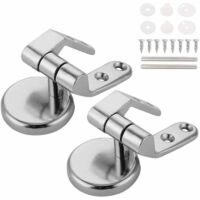 Charniere Abattant WC Fixations de Remplacement Charniere Abattant En Alliage De Zinc WC Siège Charnière pour bois Résine MDF Abattant WC