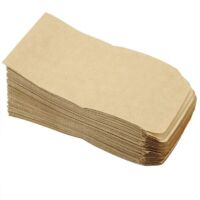 Sacs de Stockage de Graines, 100pcs Sacs en Papier Kraft Cors Emballage Sac de Stockage Style Enveloppe pour Graines de Riz de blé (Adhésif 6 11)