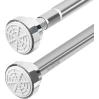 Asta per tenda da doccia estensibile 50-85 cm, senza fori, in acciaio inox, per porta del balcone, cabina doccia