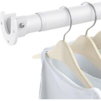 Tringle à vêtements extensible 43-133 cm, pour placard, penderie, buanderie, camping-car