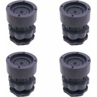 4-Piece Universal Adjustable Rubber Shock Pads for Washers, Dryers, Refrigerators