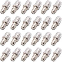 100 pièces Taquets D'étagère Support D'étagère Taquets à Enfoncer Taquet Support Tablette à Enfoncer 5 mm avec Manchon en Caoutchouc pour Étagère en Bois