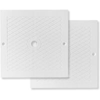 Couvercle carré de 25,4 cm pour skimmer de piscine, Couvercle de Skimmer carré Rond pour Piscine Hors Sol Skimmer Piscine enterrée Beton Spa