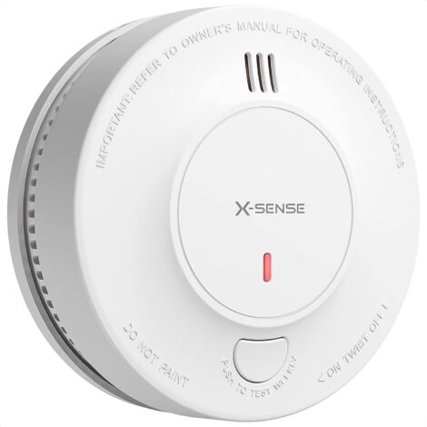 X-Sense Rilevatore di Fumo Migliorato Batteria da 10 Anni, Allarme Antincendio con Sensore Fotoelettrico, Allarme Antincendio Testato EN14604, SD2J0AX, Confezione da 1