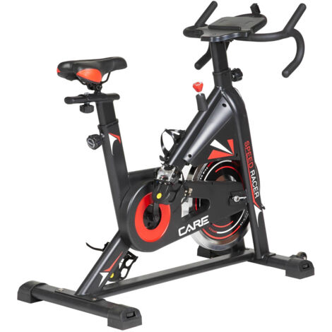 Vélo de biking Speed Racer – Roue d'inertie 22 kg – Réglage de selle et guidon – Compteur 6 fonctions pour suivi performance