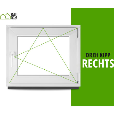 Finestra In PVC Bianco – 60x95 Cm, Apertura Sinistra, Vetro Camera 32 Mm, Profilo 4 Camere, Girevole, Isolamento Uw 1.1
