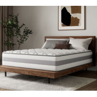 Homavo – Matelas à ressorts 90x200 cm – Épaisseur 25 cm – Dureté moyenne H3 – Orthopédique 7 zones – Certifié Oeko-Tex, hypoallergénique
