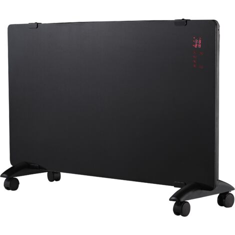 Convecteur mobile GP100, vitré noir, affichage à LED, 1500W  Merca Tools (1/2)
