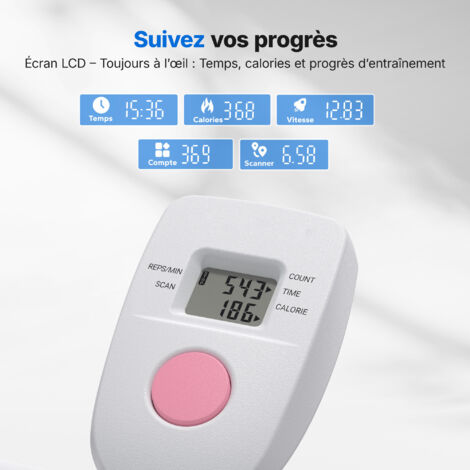 Stepper d'escalier vertical pliable blanc pour entraîneent coplet du corps, stepper pour salle de sport