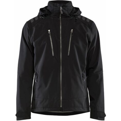 BLAKLADER Giacca Softshell idrorepellente T.XL - NERO - 474925139900-XL (1/2)