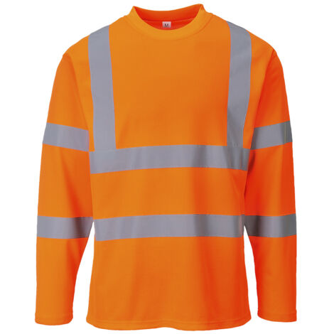 T-shirt a maniche lunghe Portwest ad alta visibilità Arancione XXXL