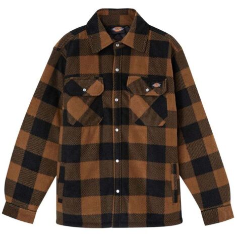 Dickies - Abbigliamento da Esterno Uomo, Giacca Portland, Giacca Calda Imbottita, Cachi, L (1/5)