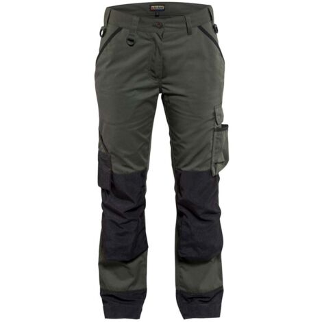 Pantaloni paesaggista donna 7154 - Verde militare/Nero XL - IT(46) - CE(44) - Standard (1/4)